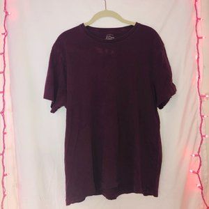 J. Crew Men's Burgundy Tee